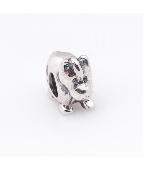Silver charm "Horse" 132373 Onyx