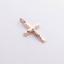 Золотой крестик с распятием п03967 Онікс