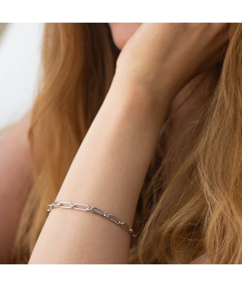 Silver bracelet "Independence" 141484 Onix 19