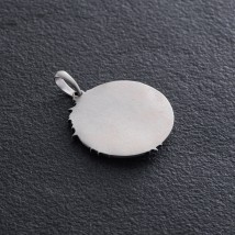Silver pendant "Lion" (custom engraving possible) 1224 Onyx
