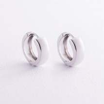 Earrings - rings in white gold s08199 Onyx