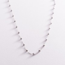Necklace "Balls" in white gold coll01971 Onyx