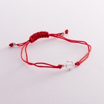 Bracelet with red thread "Anchor" 141092 Onyx 19
