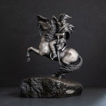 Серебряная фигура "Наполеон на коне" ручной работы 23099d Онікс