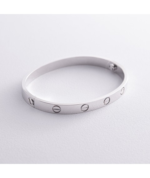 Hard bracelet "Love" in white gold 533041121 Onix 20