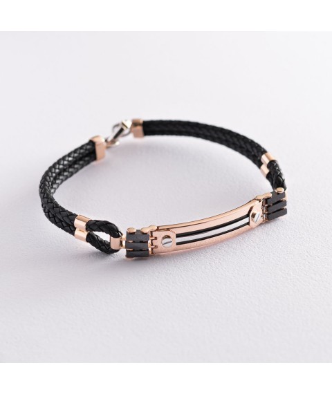 Rubber bracelet (onyx, ceramics) b03984 Onix 23