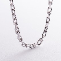 Necklace "Fantasy" in white gold kol02229 Onyx 45