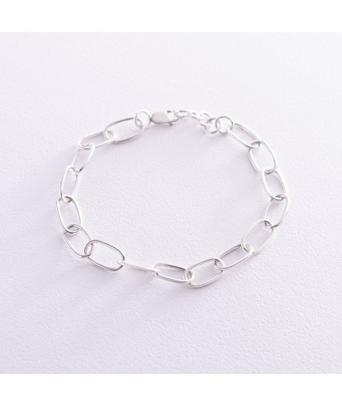 Silver bracelet "Freedom" 141482 Onyx 19