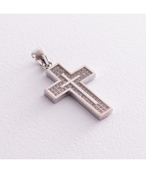 Silver cross with cubic zirconia 131598 Onyx