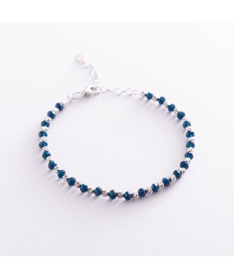 Silver bracelet with artificial lapis lazuli 141515 Onyx 20