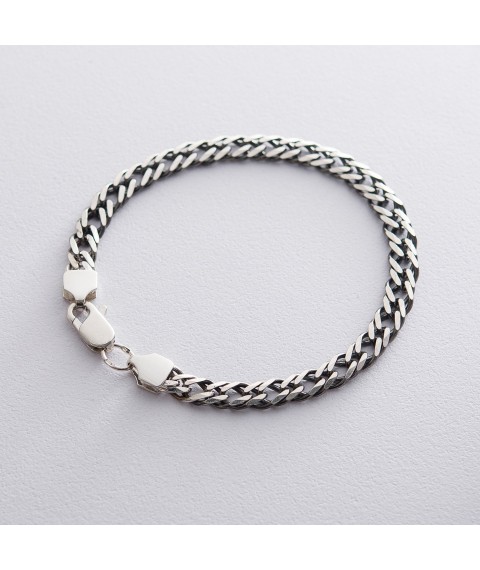 Men's silver bracelet (Rimbaud 1.2 cm) cho203223 Onix 20