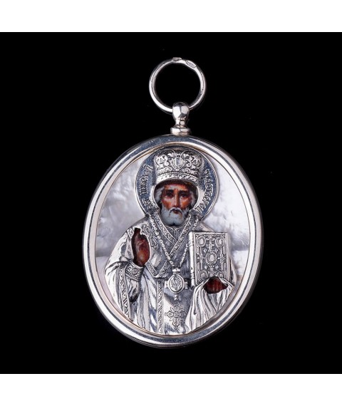 Icon "St. Nicholas the Wonderworker" 23413h Onyx