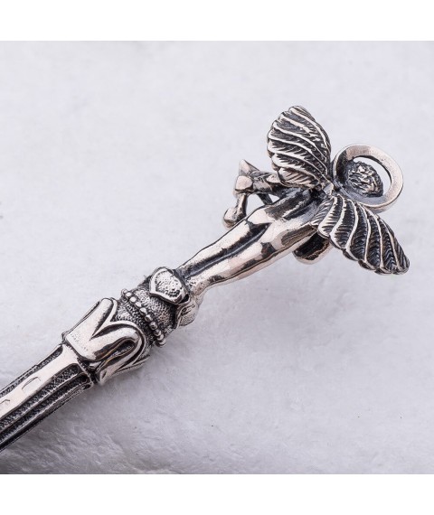 Серебряная ложка с ангелочком 24020 Онікс