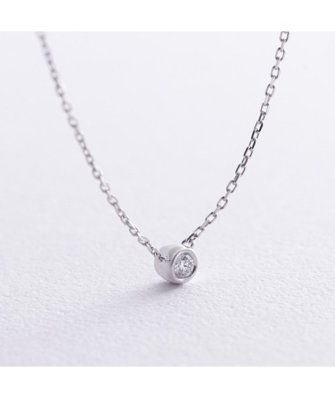 Necklace in white gold with diamond 732861121 Onyx 45