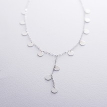 Necklace Coins in white gold count01555 Onyx 44