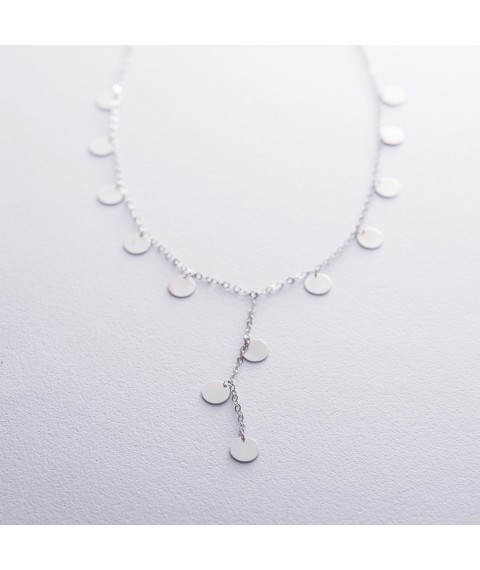 Necklace Coins in white gold count01555 Onyx 44