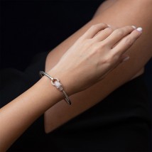 Gold bracelet "Panther" (cubic zirconia) b02791 Onix 18