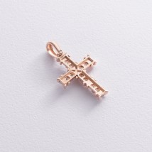Gold cross with cubic zirconia p03957 Onyx