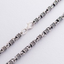 Silver chain "Fantasy weaving" (5mm) 18461 Onix 65