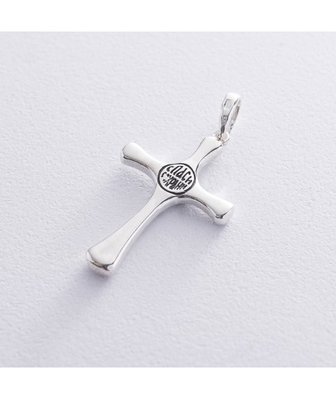 Срібний хрест "Спаси і Збережи" 132979 Онікс