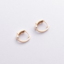 Сережки "Sandra" у жовтому золоті с09235 Онікс
