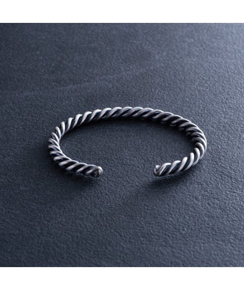 Hard silver bracelet 141643 Onyx 20
