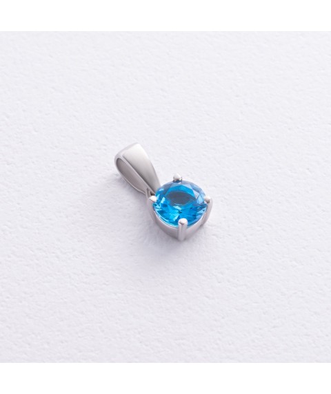 Серебряный кулон с кварцом 3990р-QSWB Онікс