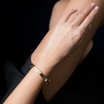 Love bracelet in yellow gold (0.8 cm) b04589 Onyx 19