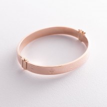 Love bracelet in red gold (0.8 cm) b04587 Onix 18.5