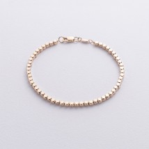 Браслет "Кубики" (жовте золото) mini б05465 Онікс 17
