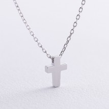 Necklace with a cross in silver 181286 Onyx 43
