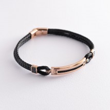 Rubber bracelet with cubic zirconia b03982 Onix 19