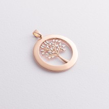 Gold pendant "Tree of Life" p03559 Onyx
