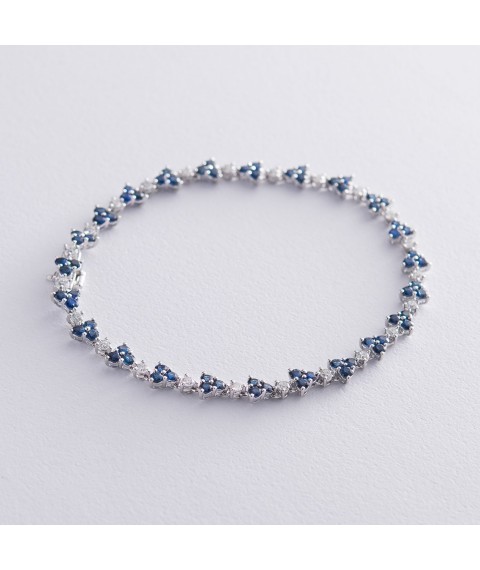 Gold bracelet with diamonds and sapphires bb0024nl Onix 19