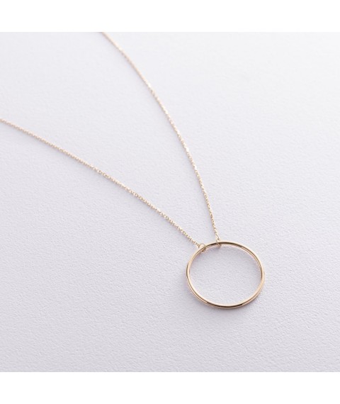 Necklace "Great Cycle" in yellow gold count01852 Onix 40