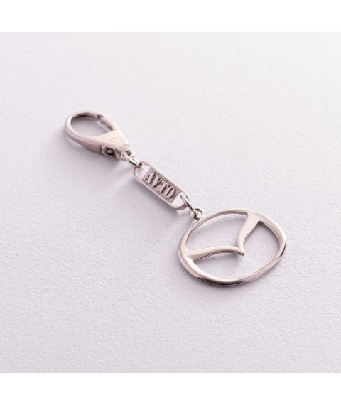 Silver keychain for car "Mazda" 9010.1 Onix