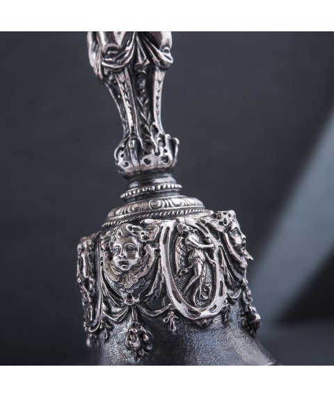 Серебряная фигура ручной работы "Колокольчик" сер00021 Онікс
