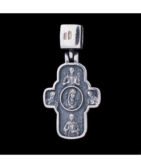 Silver cross with blackening 131128 Onyx