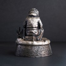 Handmade silver figure "Fisherman" 23134 Onyx