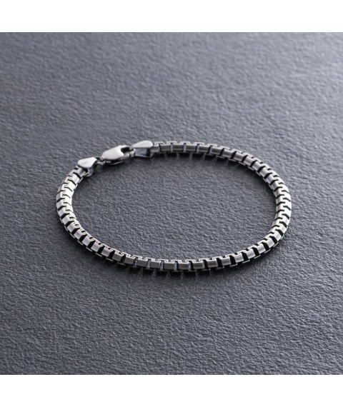 Men's silver bracelet 141685 Onix 21