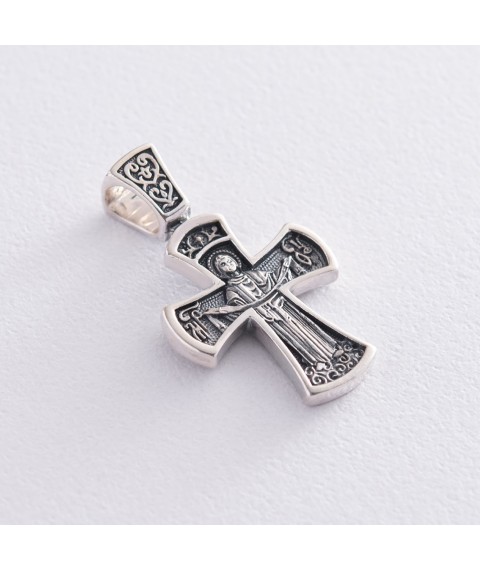 Срібний хрест (чорніння) 132568 Онікс