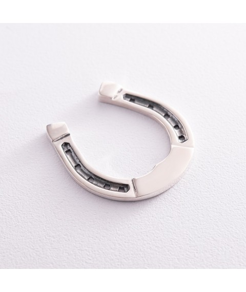 Silver horseshoe (engraving possible) 23001 Onyx