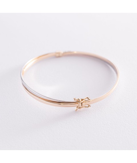 Hard gold bracelet b04756 Onyx