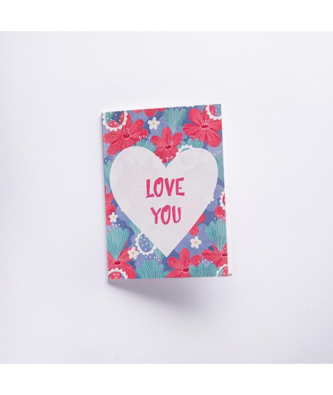 Postcard for your gift "LOVE YOU" Onyx