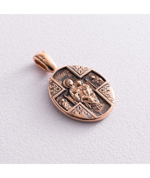 Orthodox golden amulet p02430 Onyx
