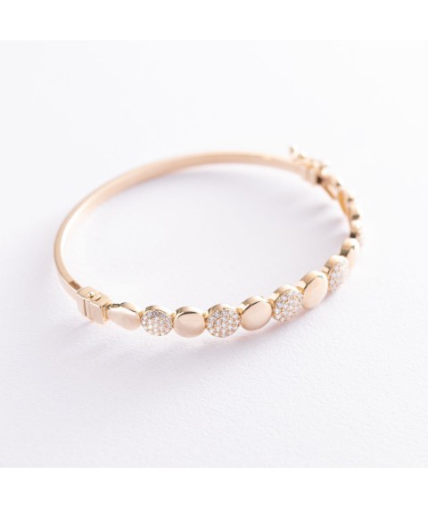Gold bracelet (cubic zirconia) b03936 Onyx