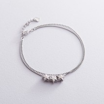 Silver bracelet "Star" 141274 Onix 20