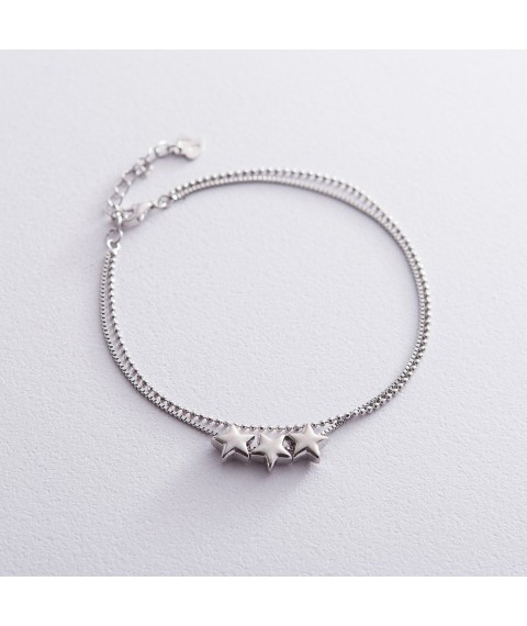 Silver bracelet "Star" 141274 Onix 20