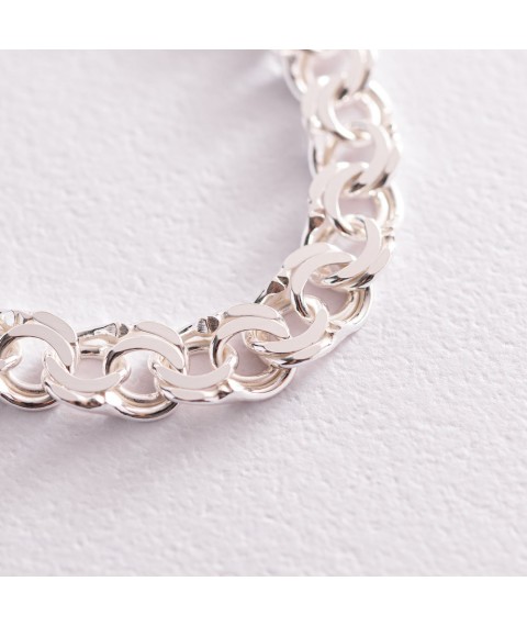 Men's silver bracelet (garibaldi) b021743 Onix 19