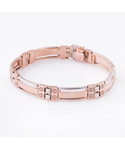 Gold men's bracelet b01255 Onyx 22